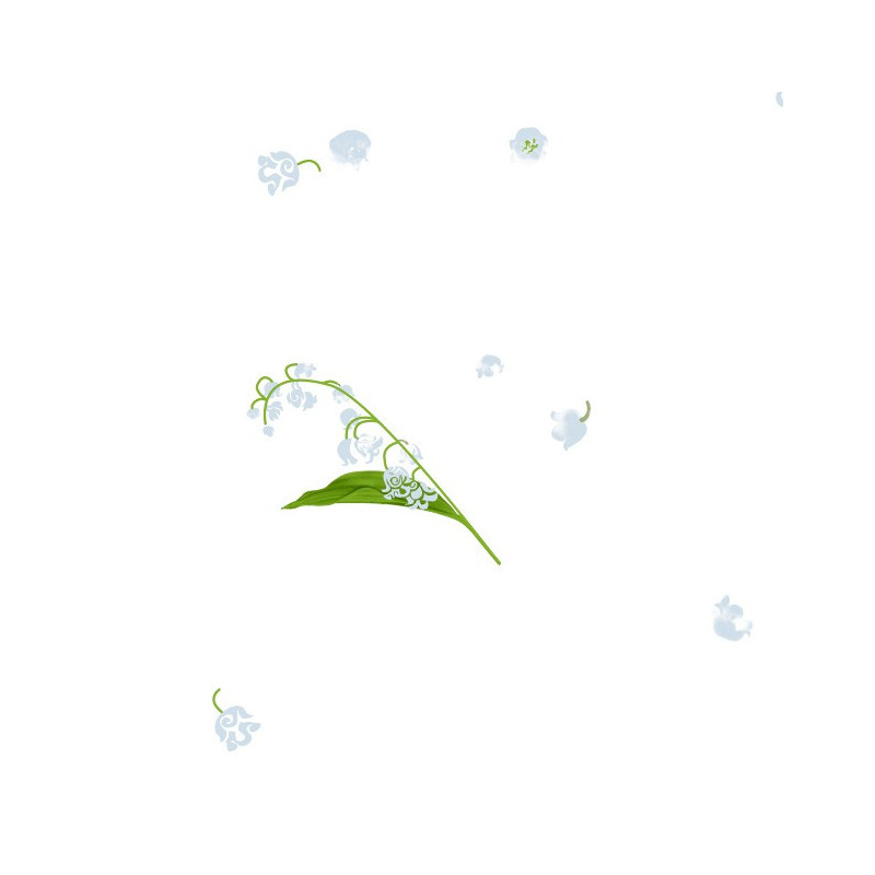 Polypro Parfum motif brin de muguet 25 x 30 cm