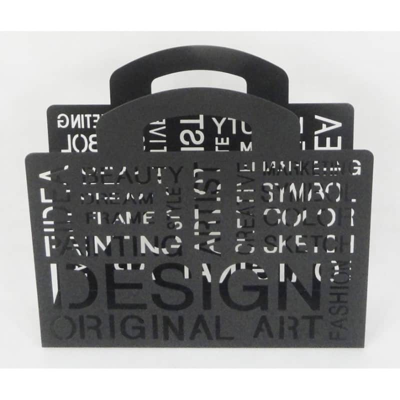 Porte revue design métal noir Porte revue design métal noir