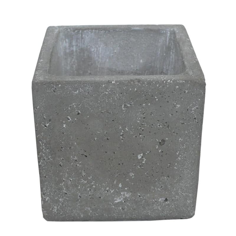Pot carré ciment Rock - Grossiste fleuriste