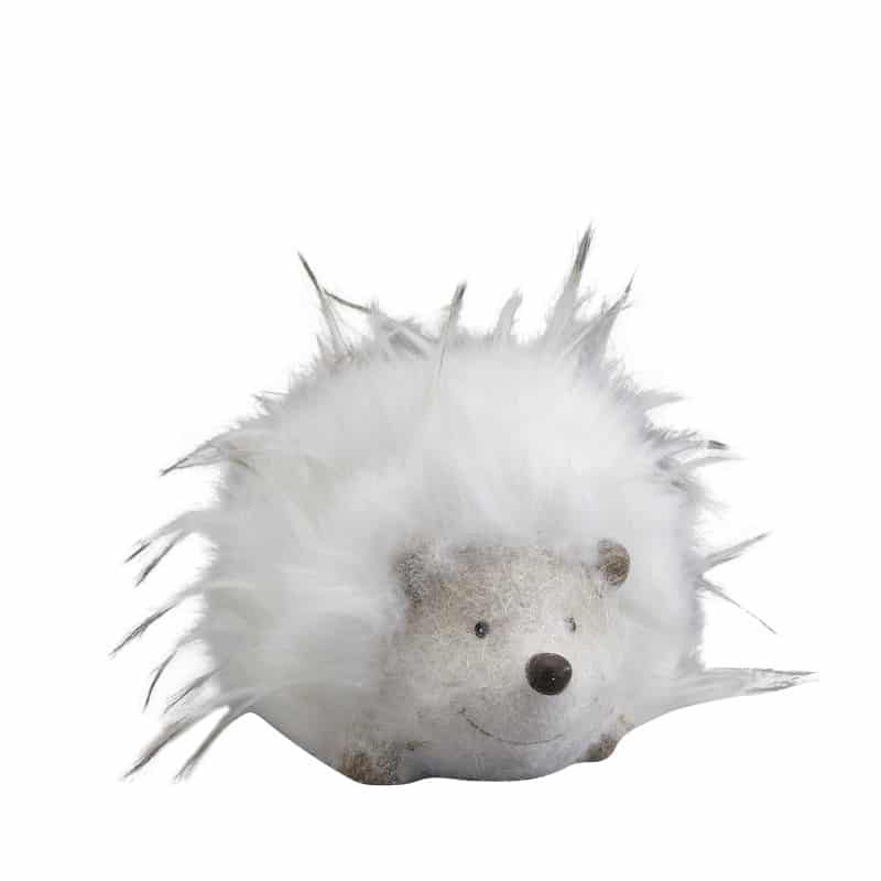 Hérisson poilu blanc grand modèle Hérisson poilu blanc grand modèle