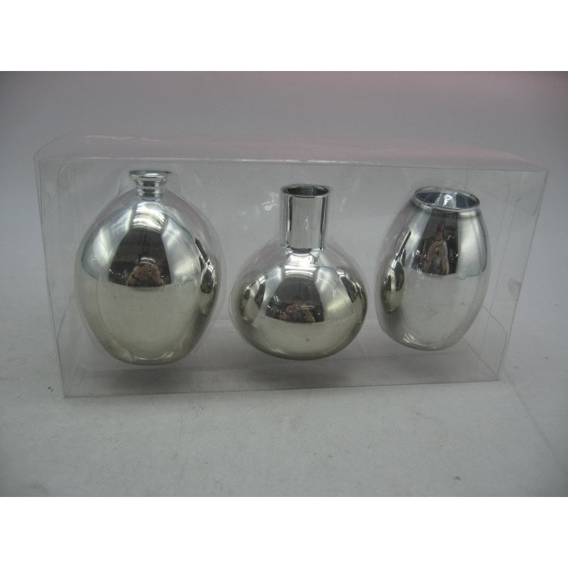Set 3 soliflors argent D. 22 cm Set 3 soliflors argent D. 22 cm
