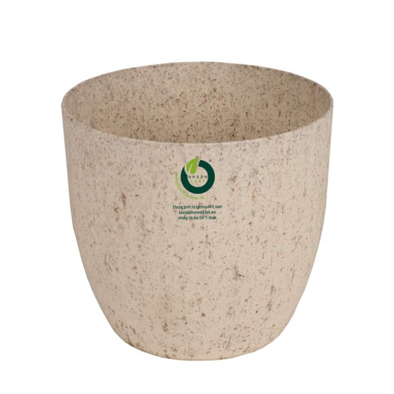 Pot rond « herbe » 100% compostable D. 13 x H. 12 cm Pot rond « herbe » 100% compostable D. 13 x H. 12 cm