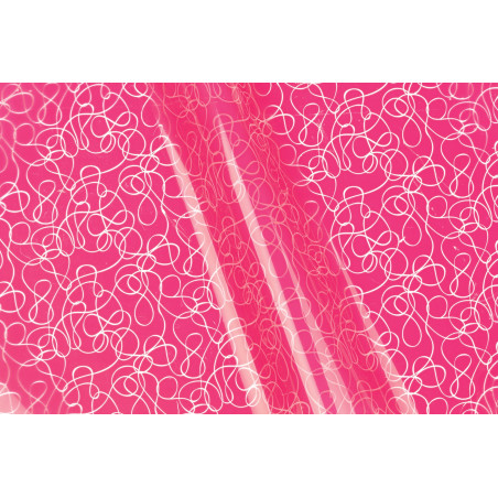 Papier imprimé "boucles"  35µ L. 40 M x l. 80 cm