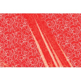 Papier imprimé "boucles"  35µ L. 40 M x l. 80 cm