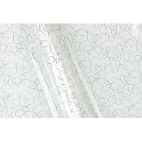 Papier imprimé "boucles"  35µ L. 40 M x l. 80 cm