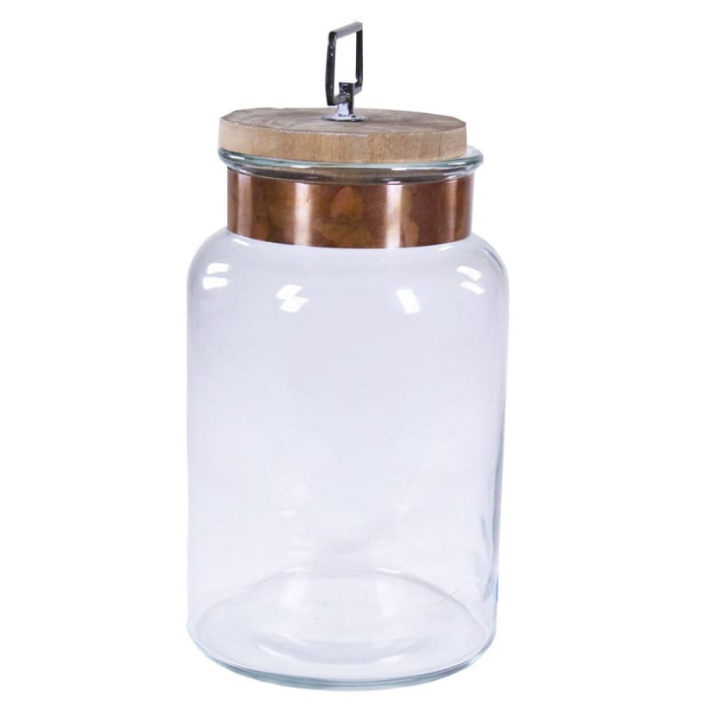 Bocal déco verre bouchon bois Bocal déco verre bouchon bois