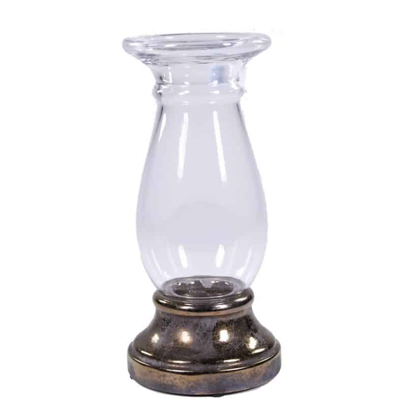 Bougeoir verre base contrastée Bougeoir verre base contrastée