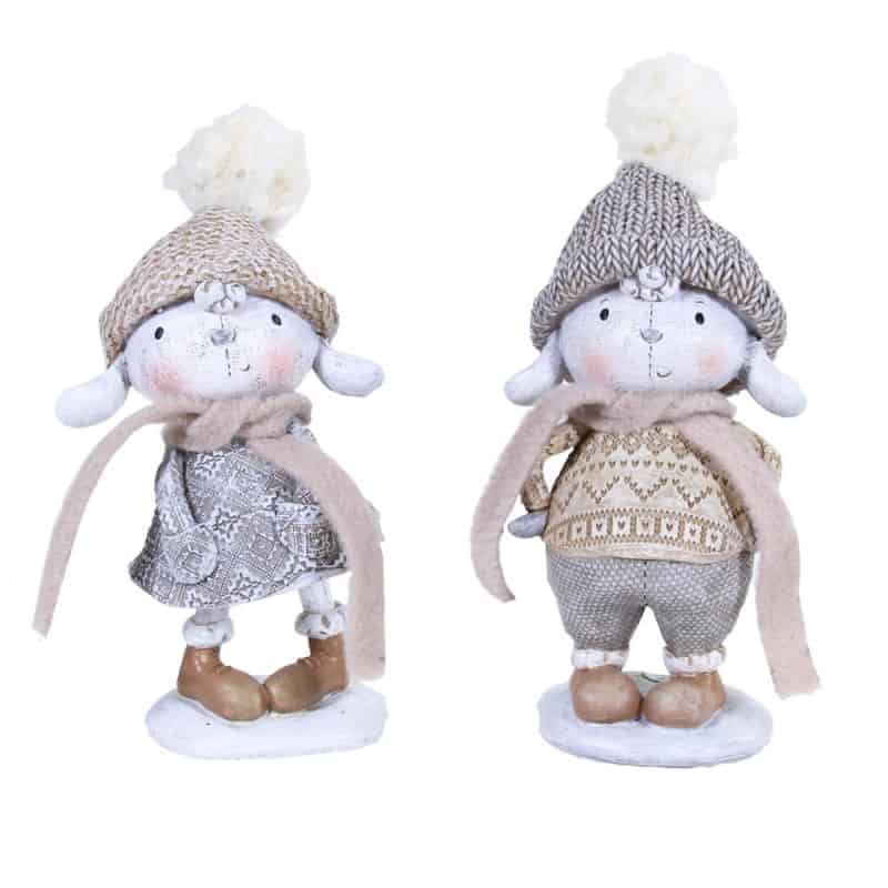 Couple personnage bonnet à poser Couple personnage bonnet à poser