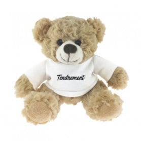 Ourson peluche message de circonstance