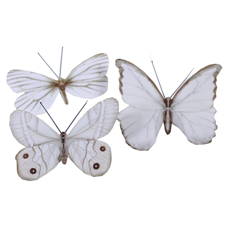 Papillon sur pince ou pic Butterflo - Matériel fleuriste