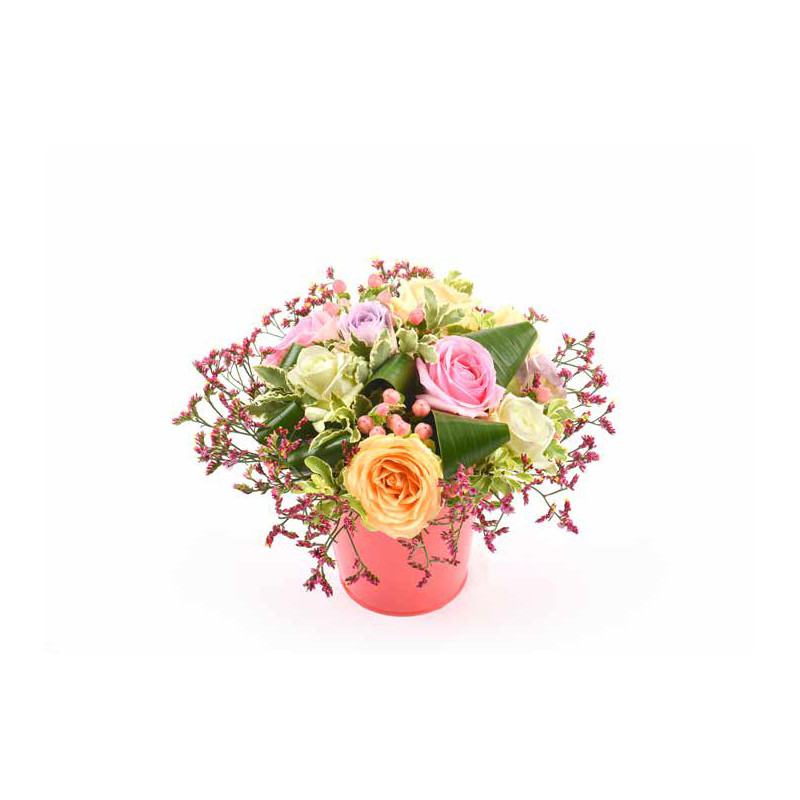 Pot de fleurs en zinc Sorbet - grossiste fleuriste