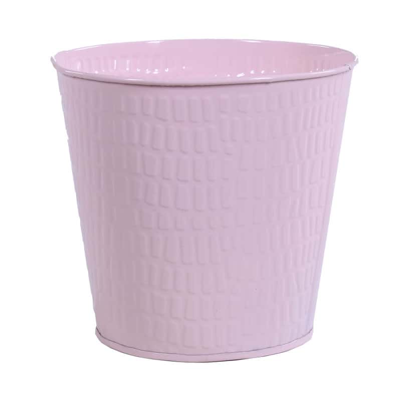 Pot de fleurs rond en zinc Cupcake - grossiste déco