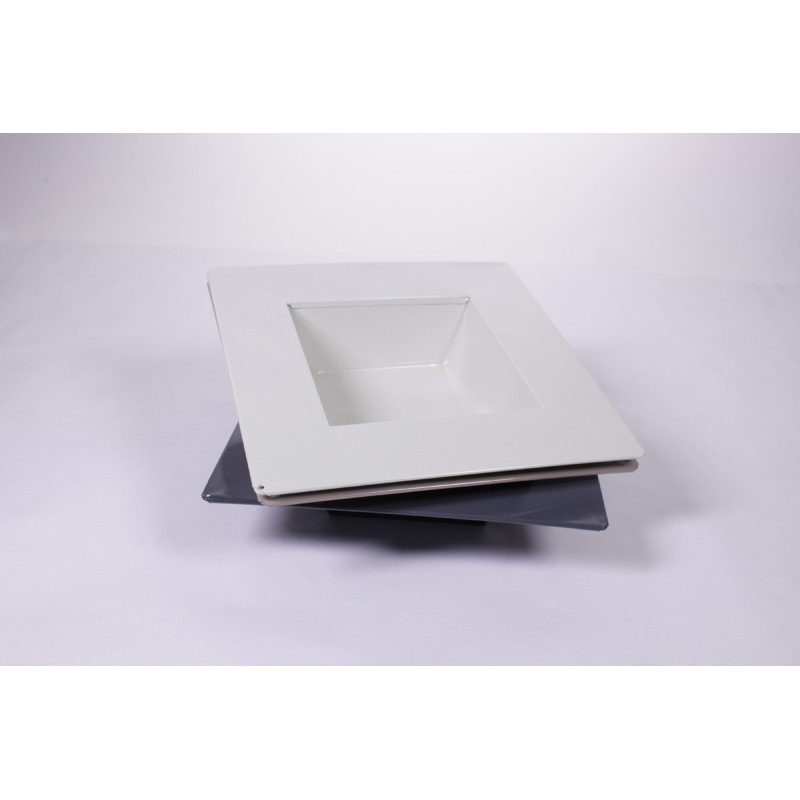 Plateau carré métal assortis L. 13 x l. 13 x H. 5 cm