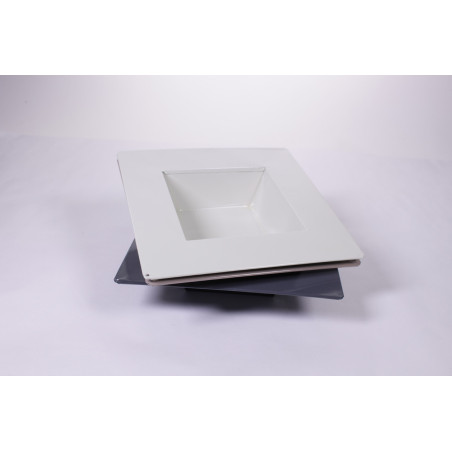 Plateau carré métal assortis L. 13 x l. 13 x H. 5 cm