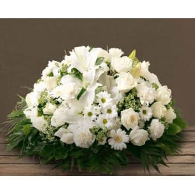 Coussin mousse florale rond 38cm - grossiste pompes funèbres