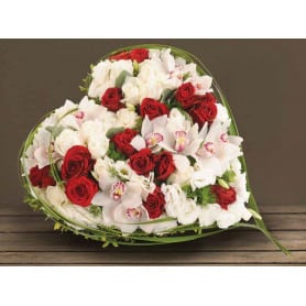 Coeur mousse florale 28cm - grossiste fleuriste