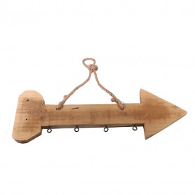 Flèche en bois porte crochet Arrow - grossiste décoration