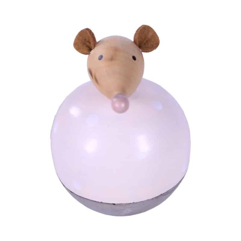 Figurine en bois souris Boulette - Grossiste déco Figurine en bois souris Boulette - Grossiste déco