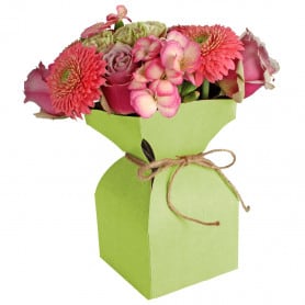 Vase kraft naturel Davidy - Grossiste fleuriste