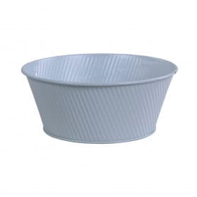 Coupe ronde en zinc texture Cocon - grossiste fleuriste