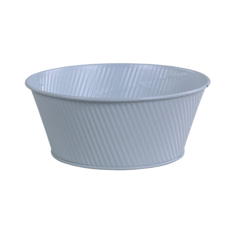 Coupe ronde en zinc texture Cocon - grossiste fleuriste