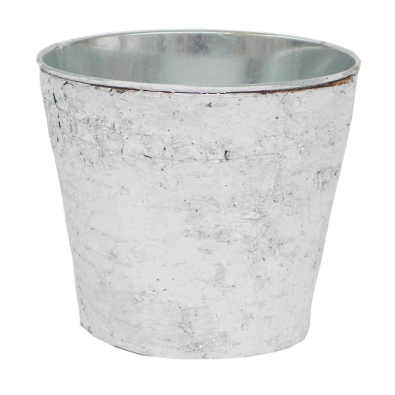 Cache-pot en métal et écorce Morivy - Grossiste fleuriste Cache-pot en métal et écorce Morivy - Grossiste fleuriste