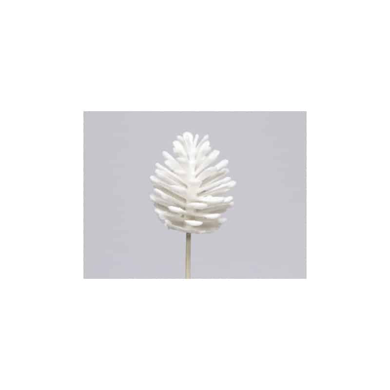 Pomme de pin paillettes sur pic différents coloris H. 7 cm - Grossiste noel Pomme de pin paillettes sur pic différents coloris H. 7 cm - Grossiste noel