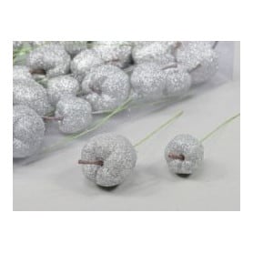 Pomme pailleté sur pic Citoz - Grossiste fleuriste