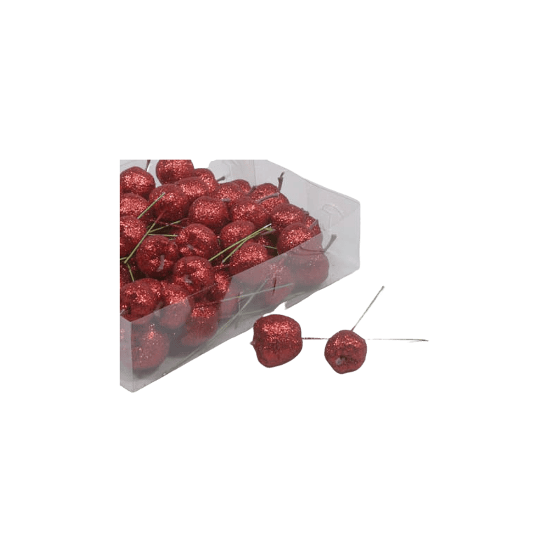 Pomme pailleté sur pic Citoz - Grossiste fleuriste