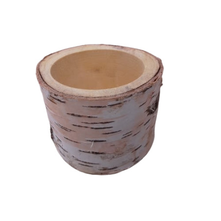 Cache-pot bûche Woudy - Grossiste fleuriste