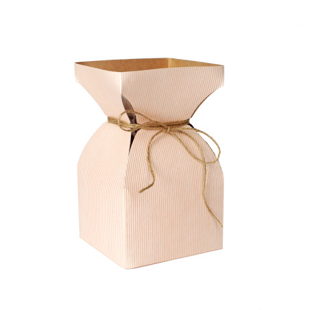 Vase kraft naturel Davidy - Grossiste fleuriste