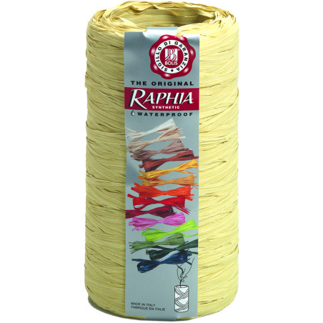 Raphia synthétique plusieurs couleurs
