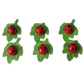 Coccinelles sur pics Louva - Grossiste décoration