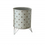 Cache-pot rond en zinc à pois - Jacye