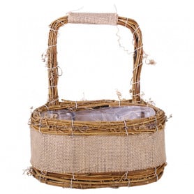 Panier ovale en rotin...
