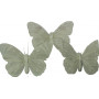 Paquet de 12 papillons sur pics blancs Terif