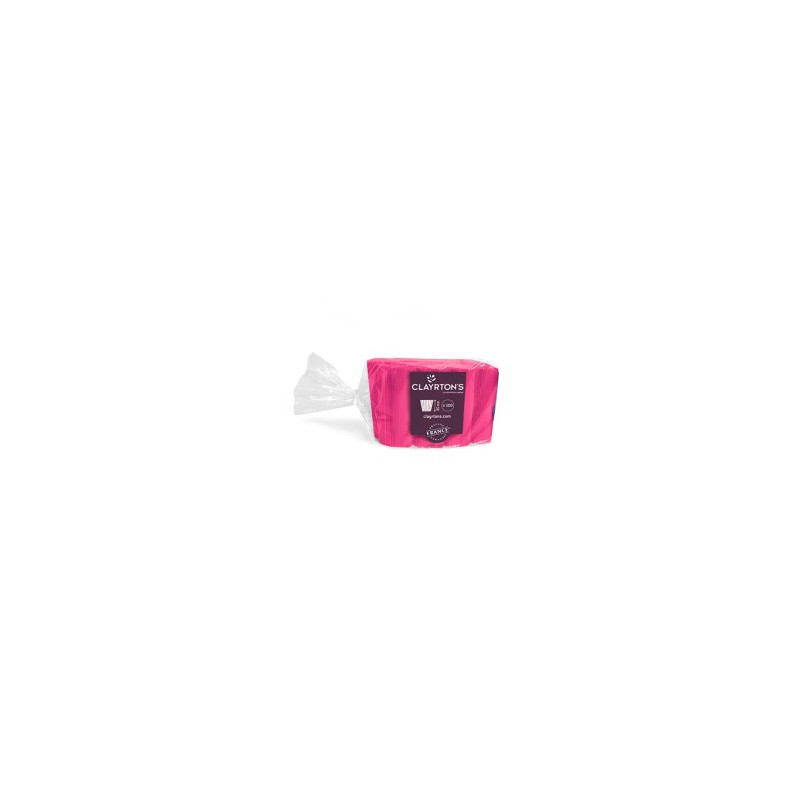 Manchettes unies fuchsia D. 16,5cm  - Grossiste fleuriste