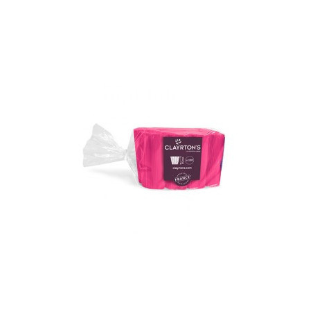 Manchettes unies fuchsia D. 16,5cm  - Grossiste fleuriste
