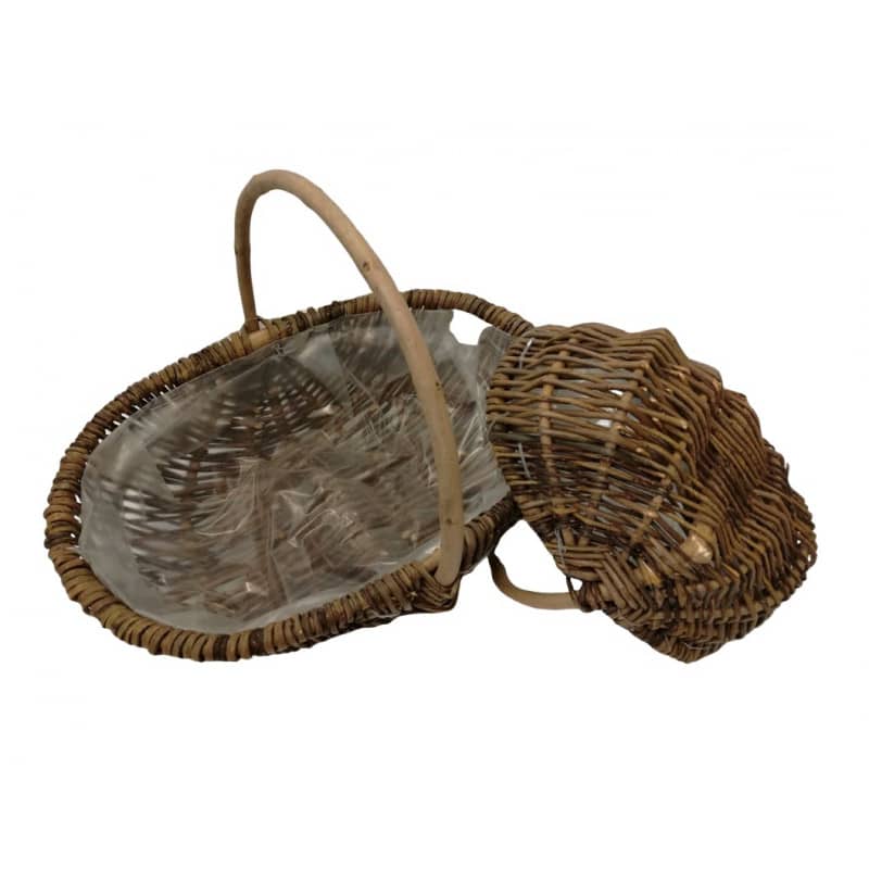 Panier pêcheur osier naturel Xotis - Grossiste pour fleuriste