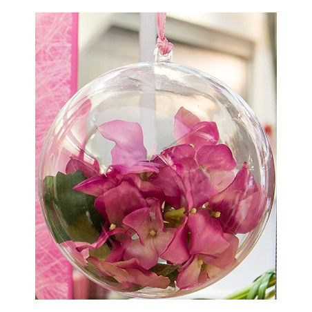 Boule plastique transparente