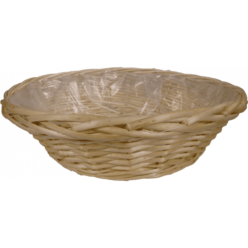 Coupe ronde à rebord en osier Evva - Grossiste pour fleuriste déco Coupe ronde à rebord en osier Evva - Grossiste pour fleuriste déco