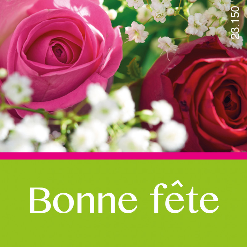 Étiquettes adhésives Bonne fête Louna - Matériel pour fleuriste décoration