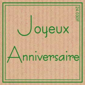 Étiquettes adhésives Joyeux anniversaire Léonise - Matériel pour fleuriste