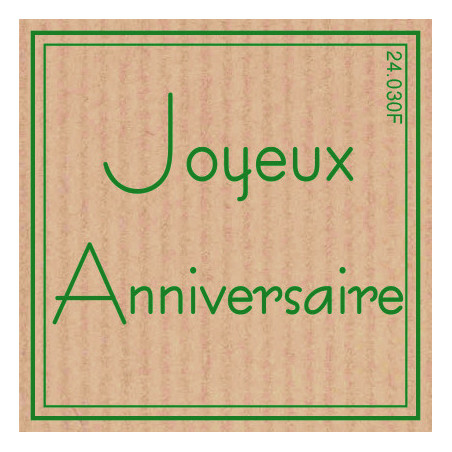 Étiquettes adhésives Joyeux anniversaire Léonise - Matériel pour fleuriste