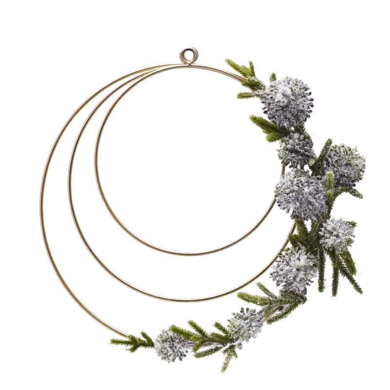 Set 3 couronnes métal tube rond Pete - décoration murale fleuriste Set 3 couronnes métal tube rond Pete - décoration murale fleuriste