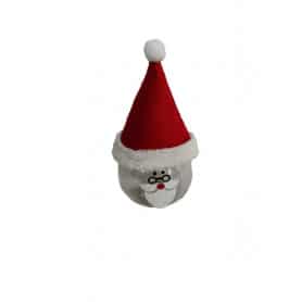 Boite verre père noël chapeau feutrine Festa - grossiste fleuriste