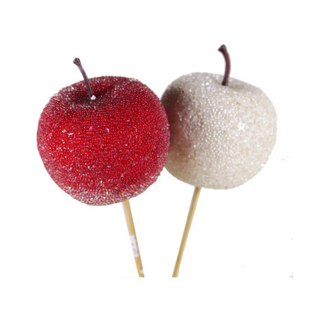 Pic noël pomme sucre Dappy - décoration création fleuriste