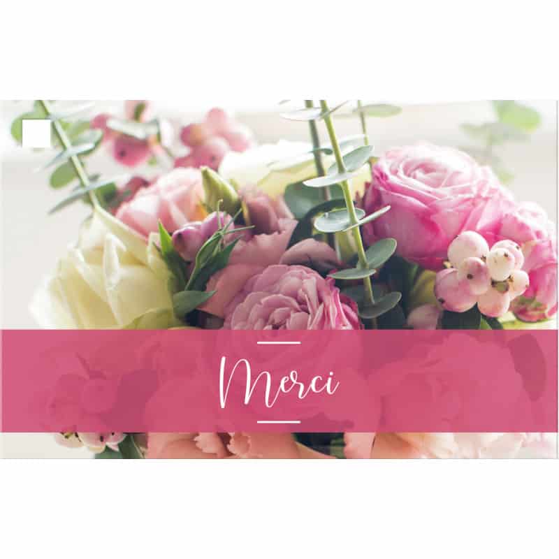 15 cartes de circonstance Merci - Grossiste fleuriste décoration roses 15 cartes de circonstance Merci - Grossiste fleuriste décoration roses