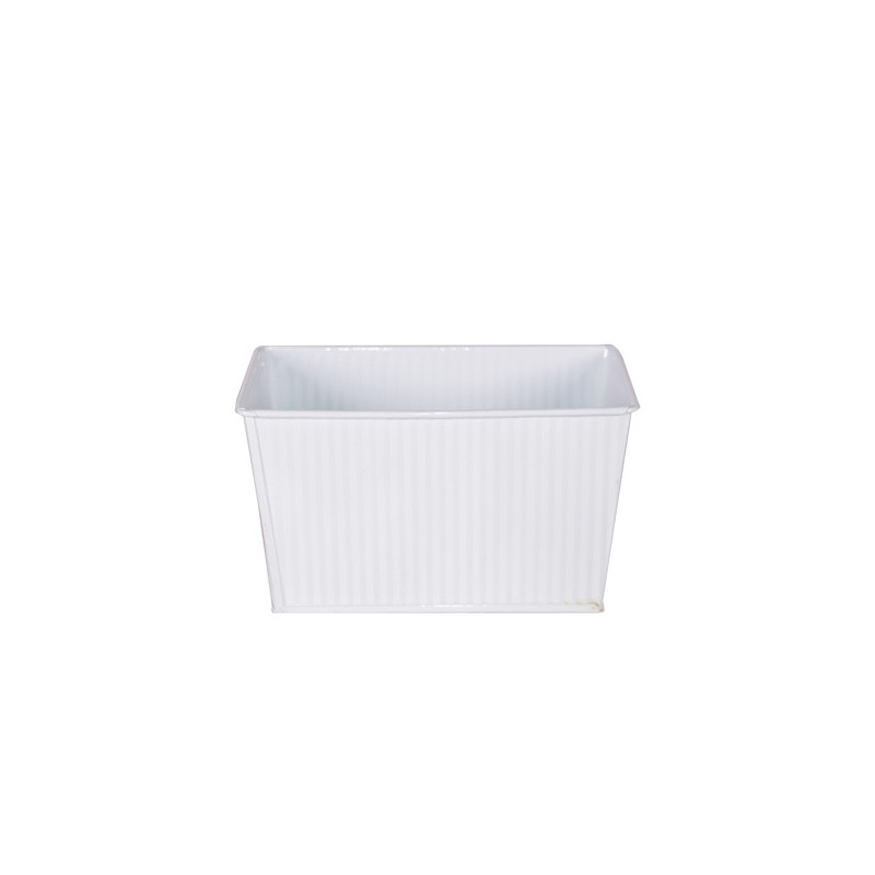 Jardinière rectangle zinc Enzofé - déco noël