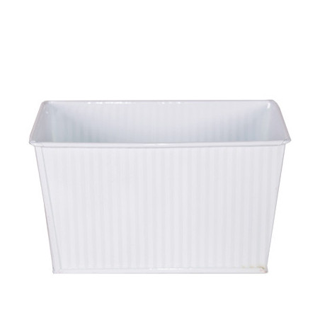 Jardinière rectangle zinc Enzofé - déco noël